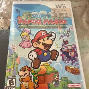 Super Paper Mario Nintendo Wii 2007 Tested Working CIB Complete w/ Manual Reg Ca